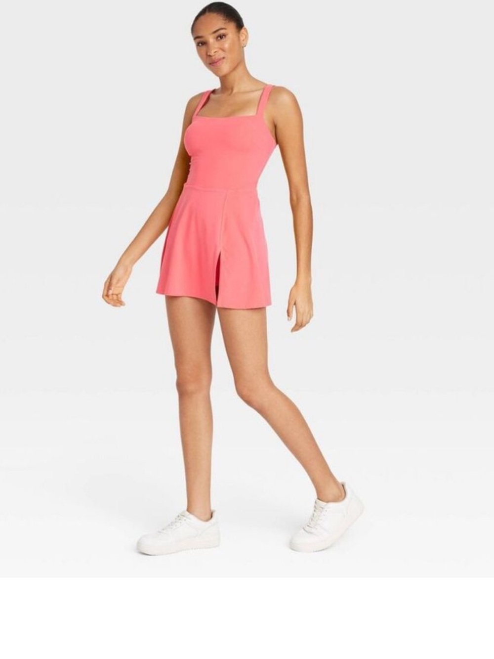 Target JoyLab Wonen’s Knit Squareneck Slit Active Dtess NWT